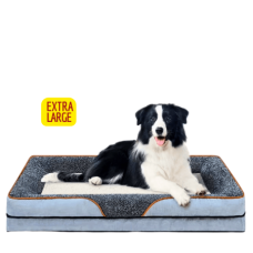 Lavish Pets Bed Plush Mattress Grey White (Extra Large) Lavish Pets Bed Plush Mattress Grey White (Extra Large)